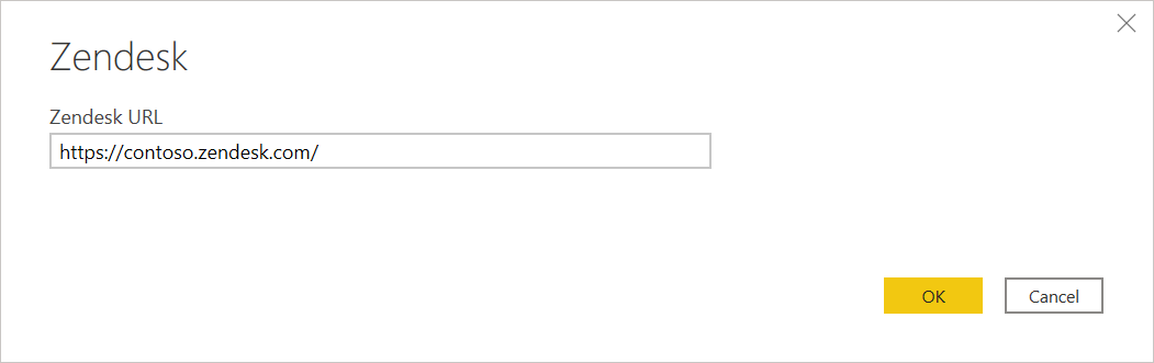 Image with Zendesk URL location filled out and ready to select OK.