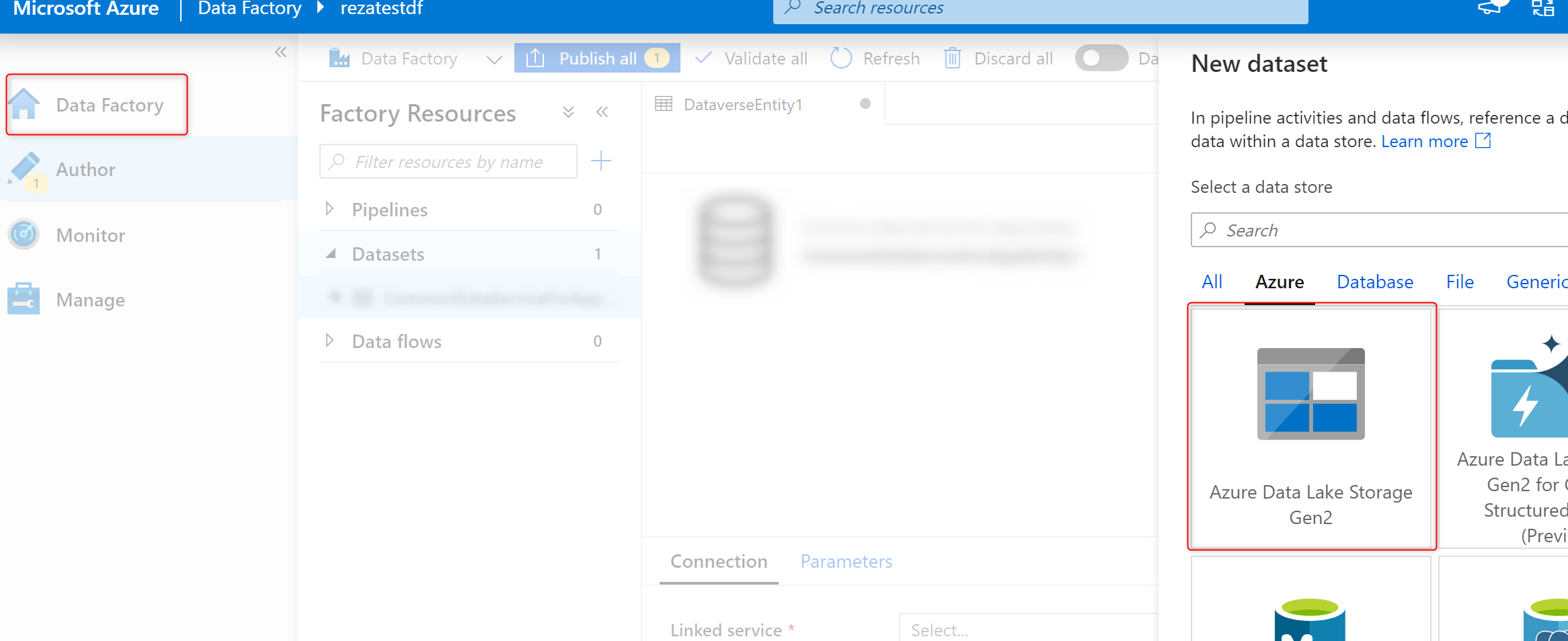 Using the output of Power Platform dataflows in external Data Lake Storage.