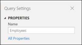 Queries Settings Rename.