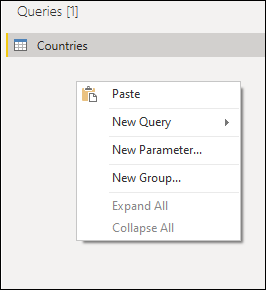 Paste query on queries pane.