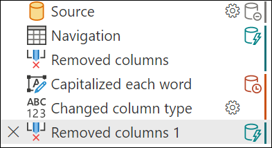 Screenshot showing how removing the problematic column allows things to fold without removing the step.