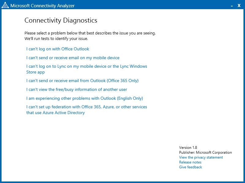 use Connectivity Analyzer to verify single sign on