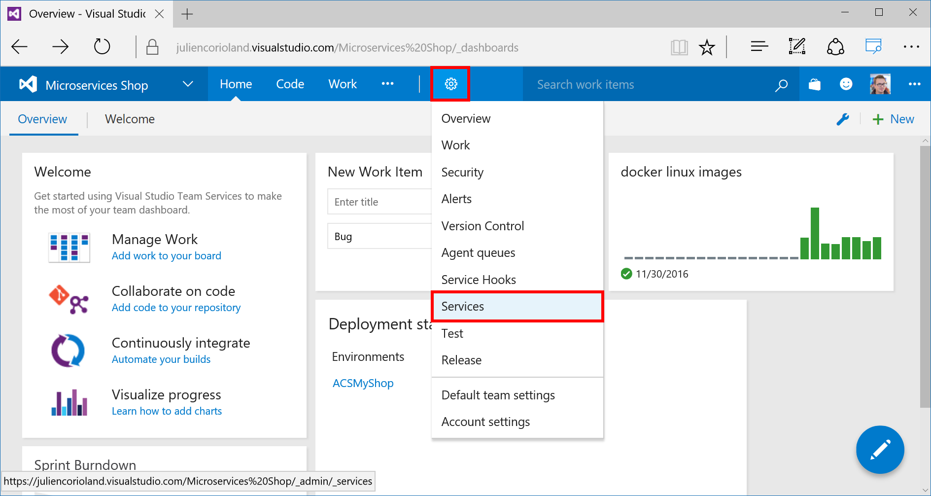 Azure DevOps Services - External Connection