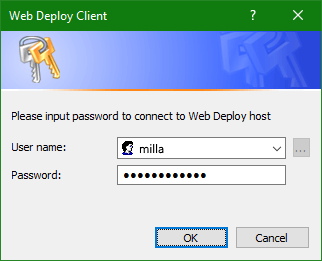 WebDeploy Login