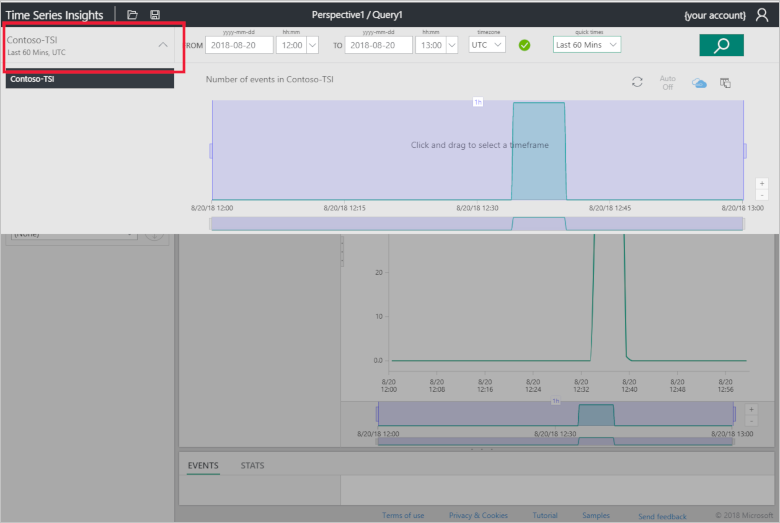 Time Series Insights explorer