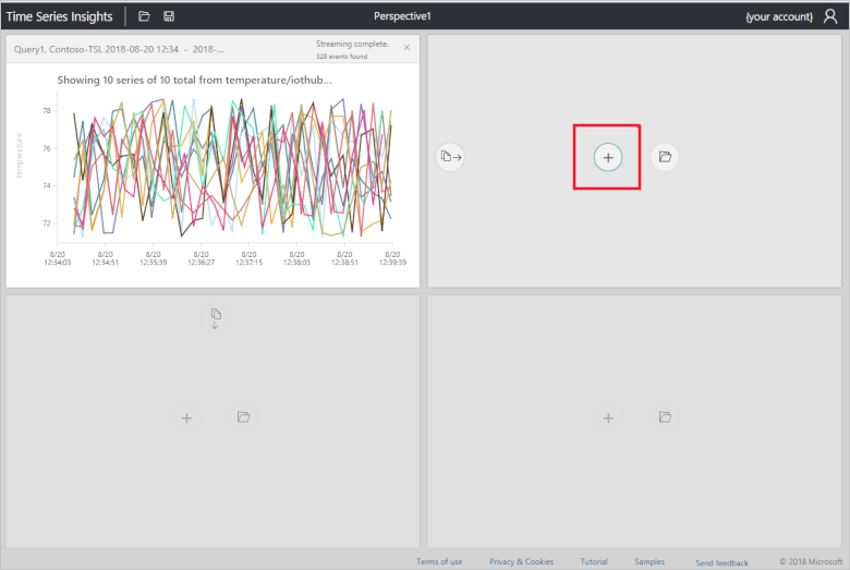 Time Series Insights explorer Add Query