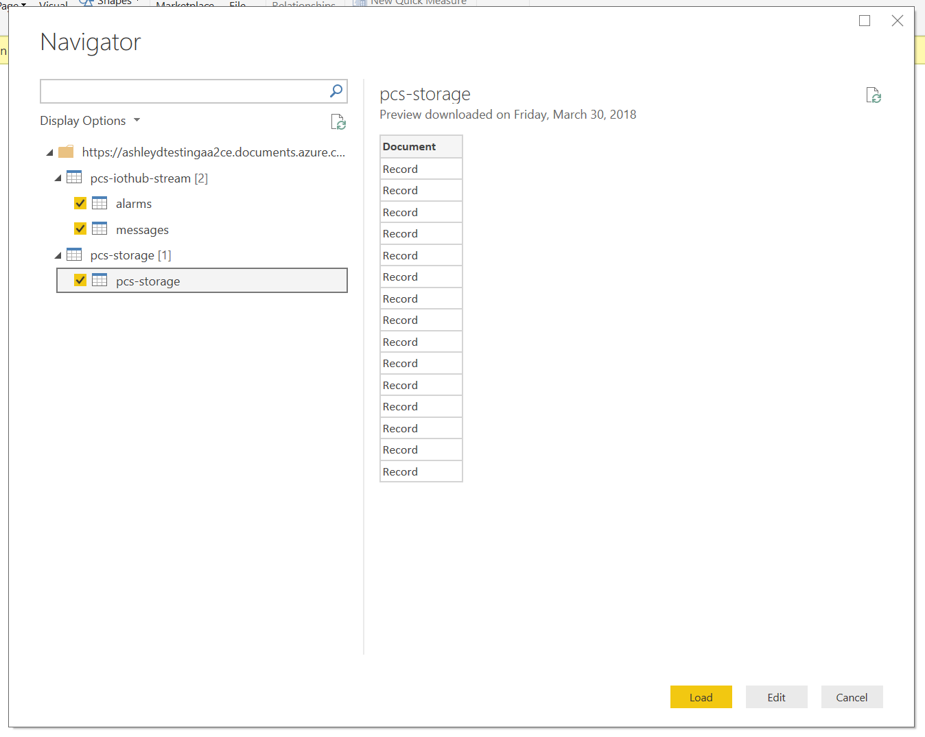 Import Tables