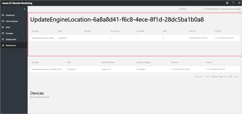 Update a device property value