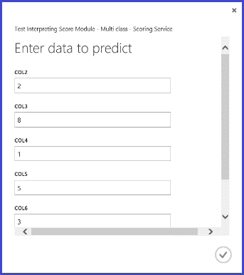 Test interpreting score module