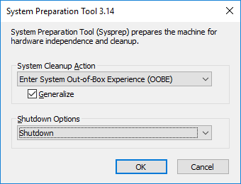 Start Sysprep