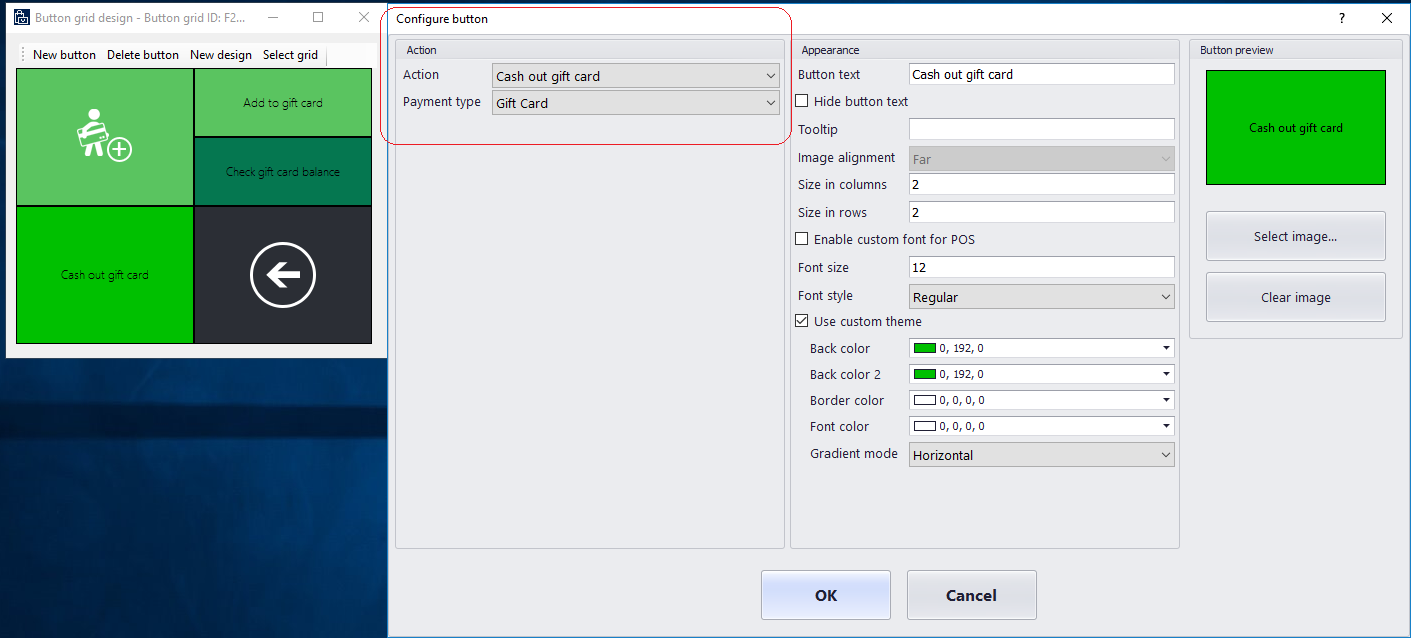 POS layout designer