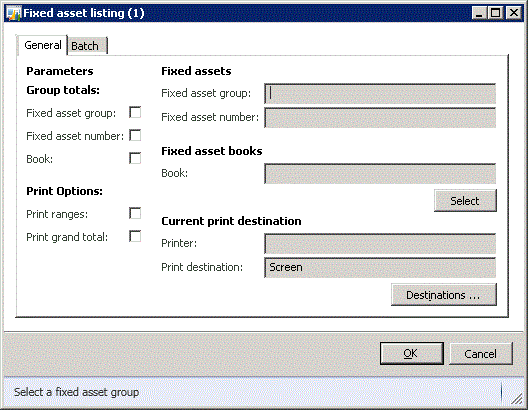 Asset listing group total design