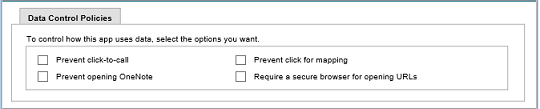 Good Data Control Policies in Dynamics CRM