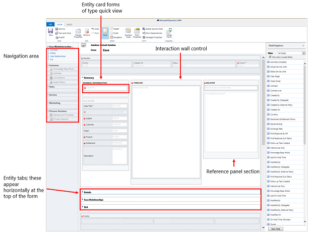 Components of interactive forms