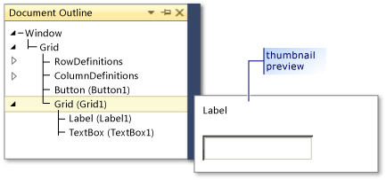 Document Outline window