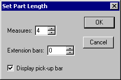 Set Part Length dialog box 