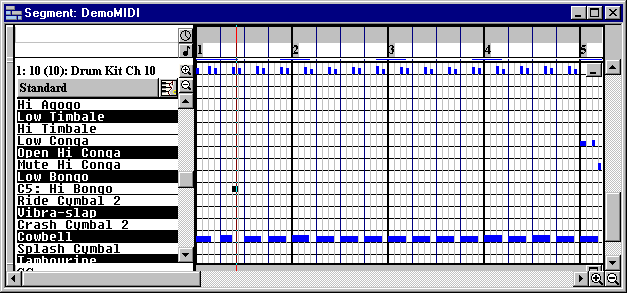 Pitch guide in sequence track 