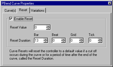 Curve Properties Reset tab 