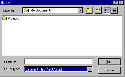 Open File dialog box 