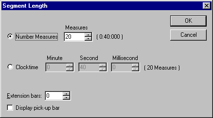 Segment Length dialog box 