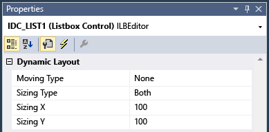 Dynamic Layout Settings