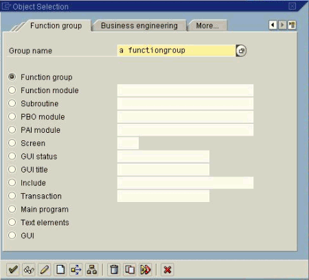 Creating a function group