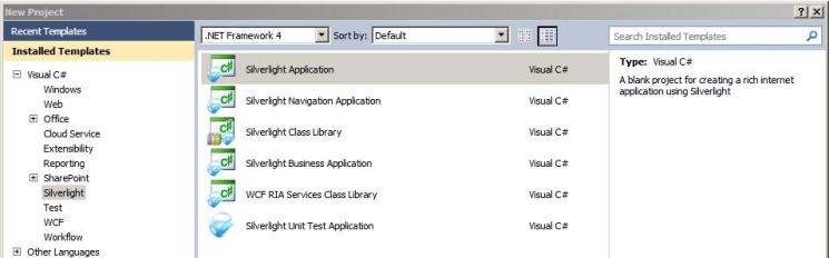 Silverlight Application Template