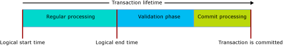 Lifetime of a transaction.