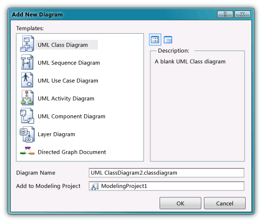 Add New Diagram dialog