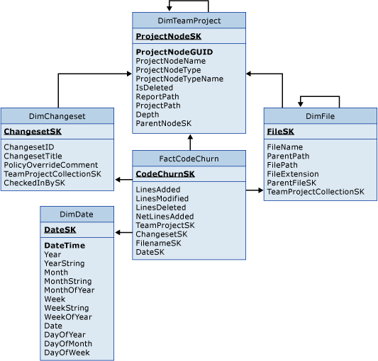 Fact Table for Code Churn