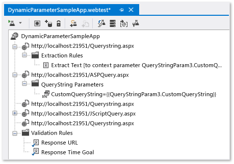 Extraction rule added for dynamic parameter