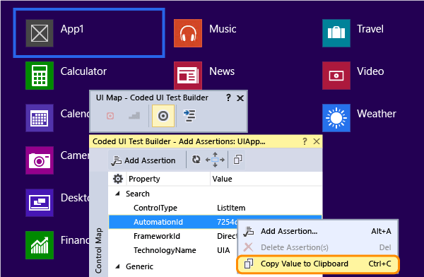 Copy AutomationId to clipboard