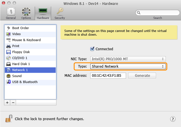 Verify your Shared Network configuration