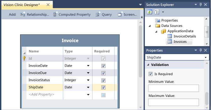 The Invoice entity