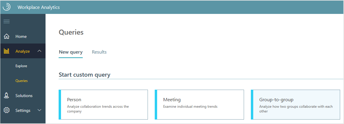 Interaction group-to-group query.