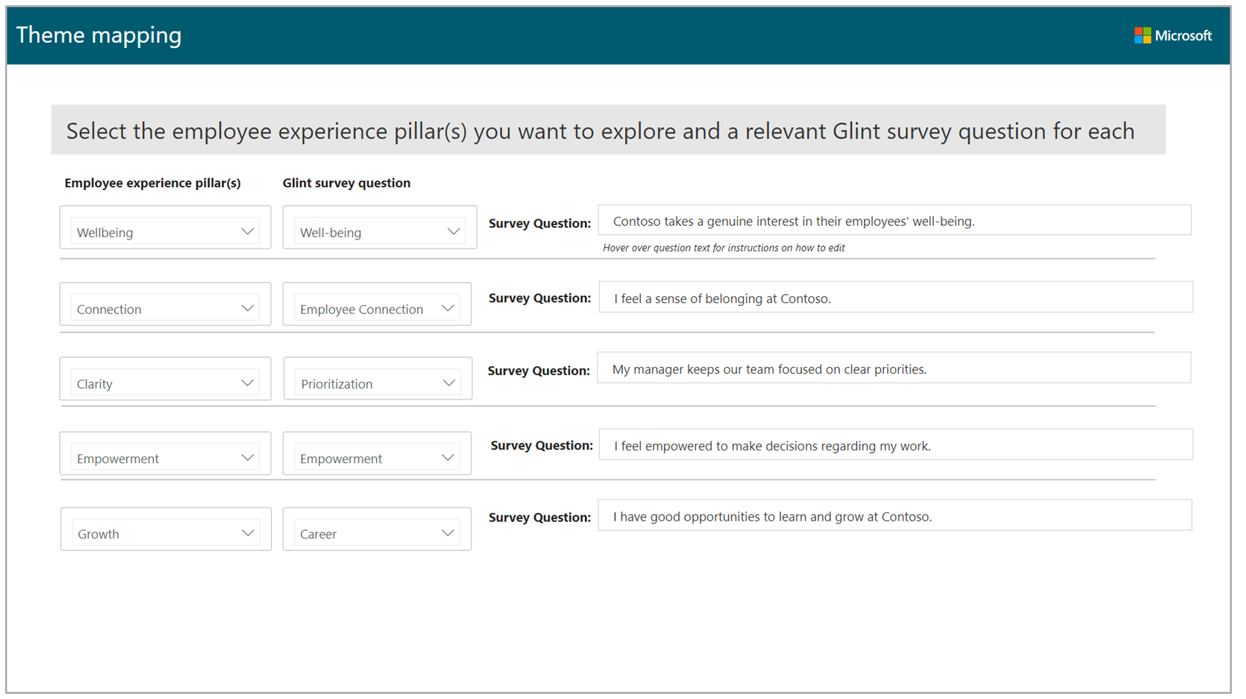 Behavior patterns Settings page 2.