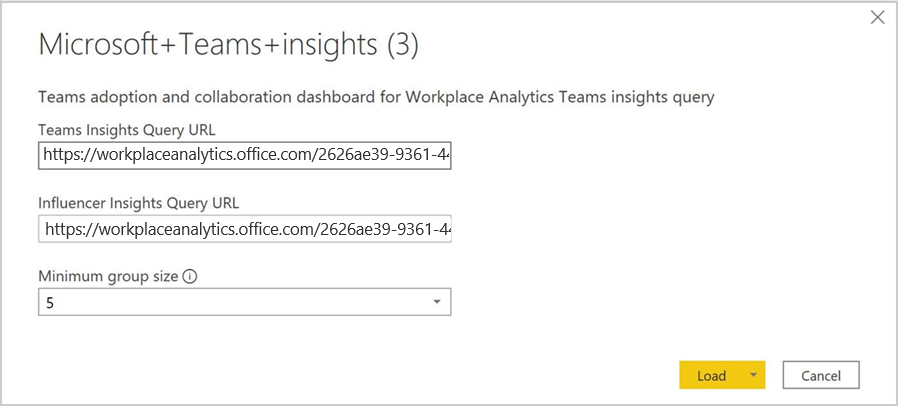 Query URLs for Power BI.