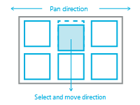 Select and drag and drop interactions