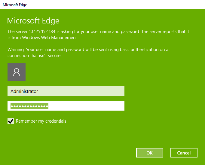 Windows Devices Portal Credentials