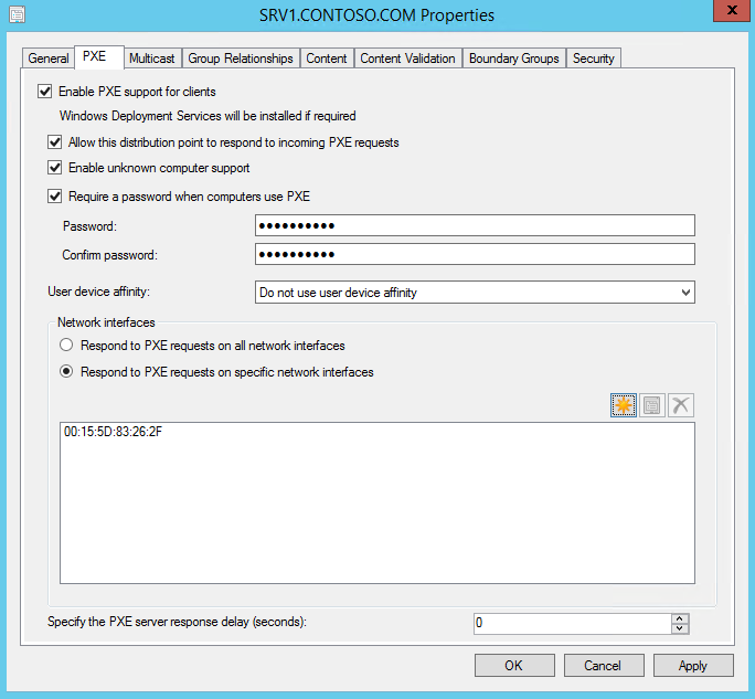 Config Mgr PXE.