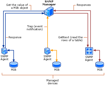 Traffic Between SNMP Manager and Managed Devices