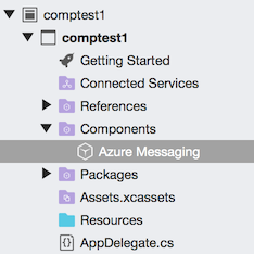 Components node expanded