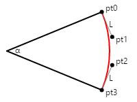 Approximation of a circular arc with a Bézier curve