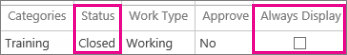 Close an administrative time category.