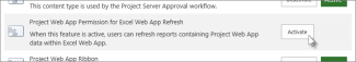 Project Web App Permission for Excel Web App Refresh.