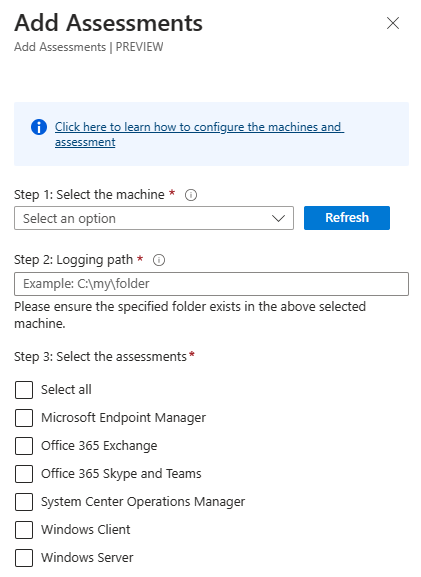 The Add Assessments window with boxes checked to add On-Demand Assessments.