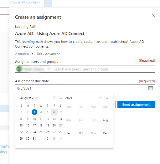 Assignment pane