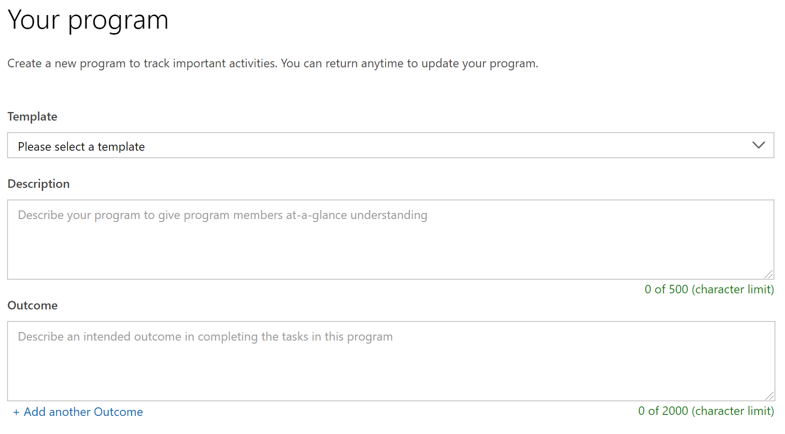 Your Program details and description.