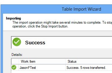 Import Successfullly
