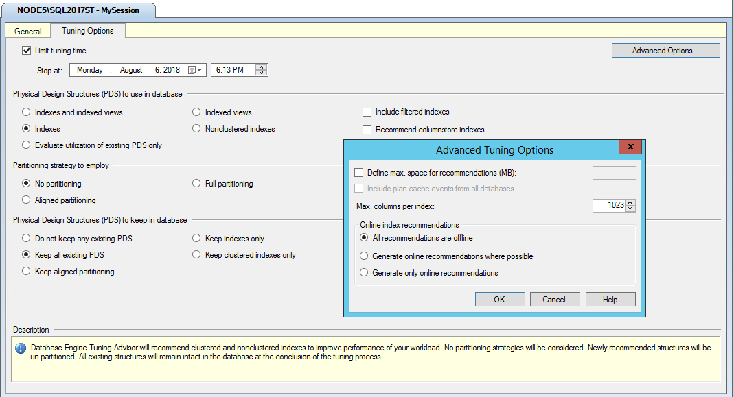 DTA tuning options